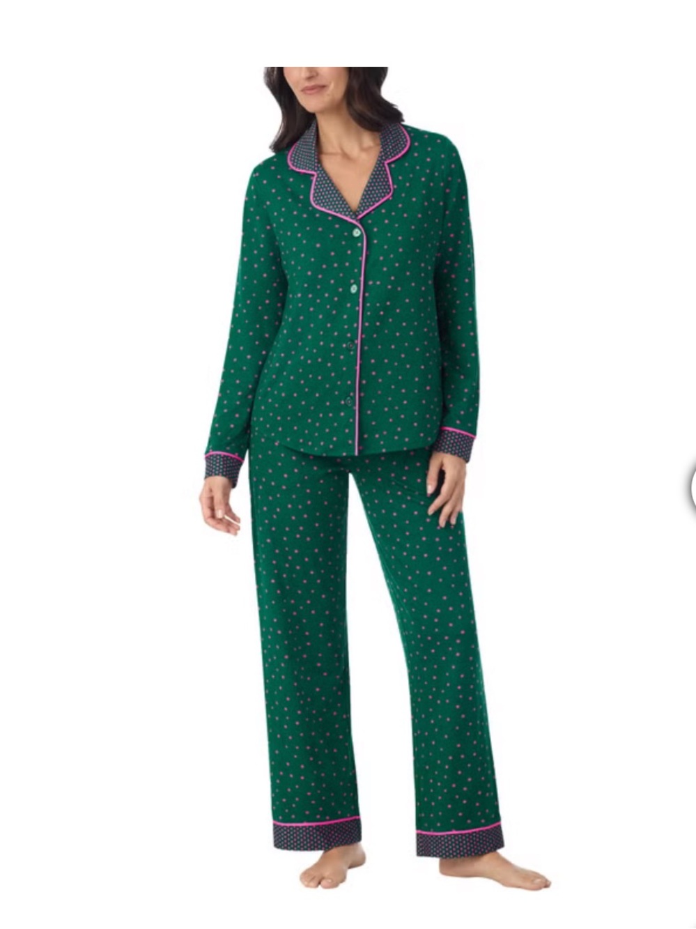 Room Service Women's Notch Collar PJ Set